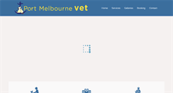 Desktop Screenshot of portmelbournevet.com.au
